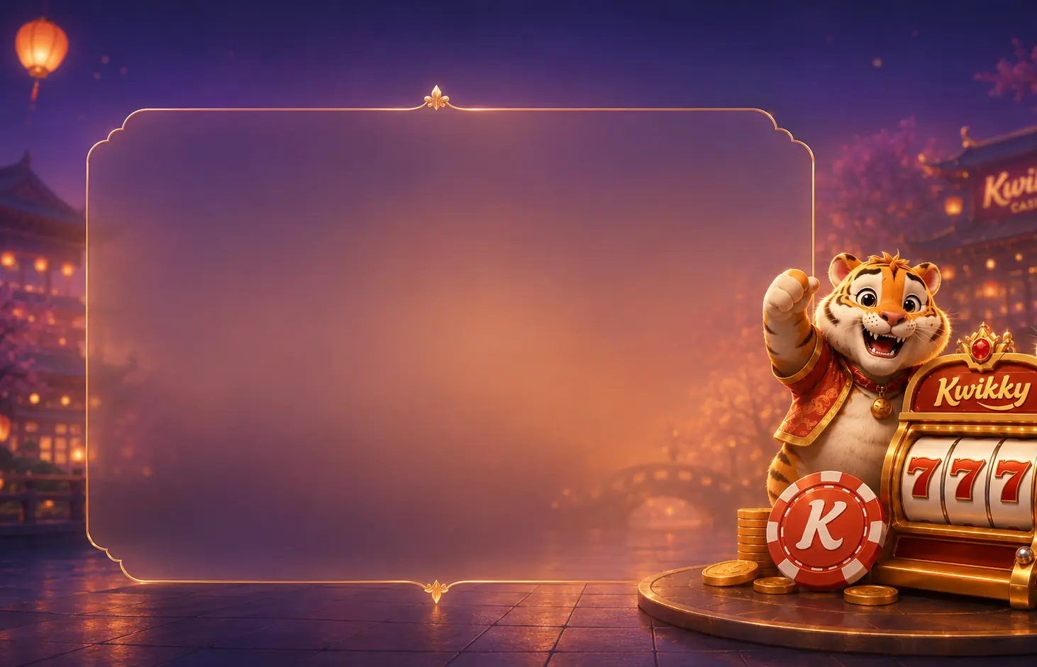 Casino slots and games promotional background